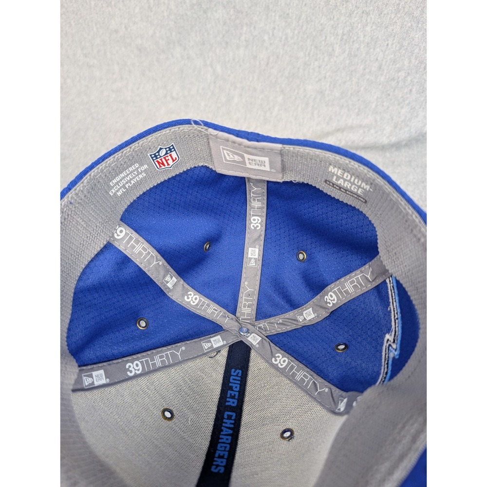 New Era 39THIRTY Los Angeles Chargers Hat Royal Blue Stretch Fit Medium Large - Picture 6 of 7